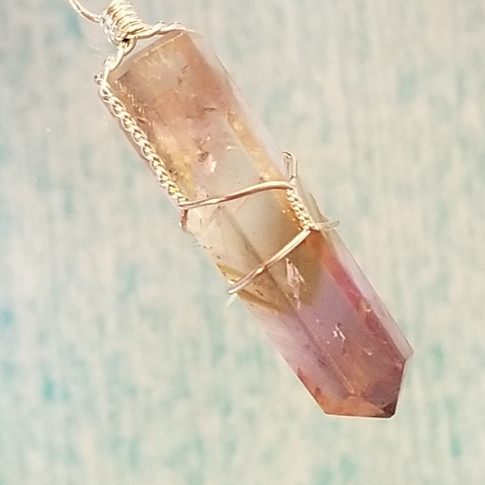 *HP* Handmade Amethyst Sterling Wire Pendant - Picture 6 of 8